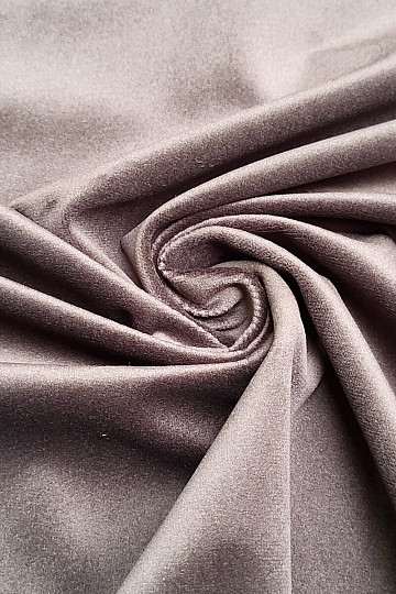 Velvet decorative fabric RIVIERA TM. BROWN