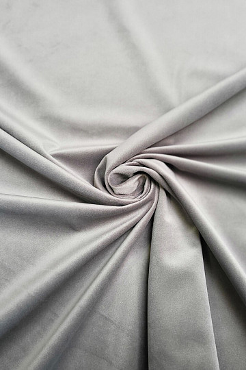 Velvet decorative fabric RIVIERA SV. GREY