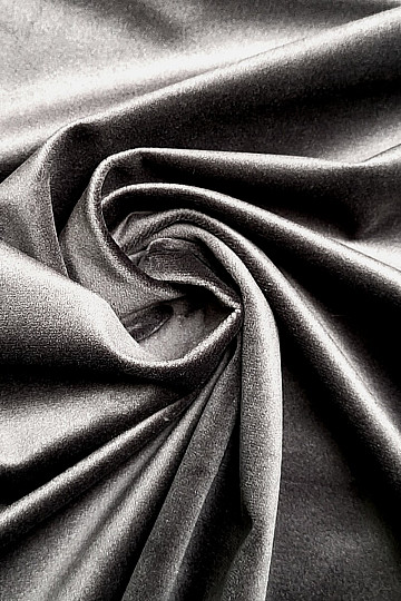 Velvet decorative fabric RIVIERA ANTHRACITE