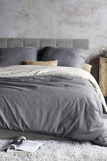 Luxury flannel bedding IRISETTE KOALA gray white