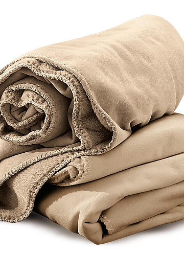 Microfiber blanket IRISETTE CAMEL