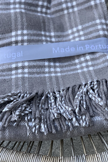 Blanket KÁRO GREY BEIGE