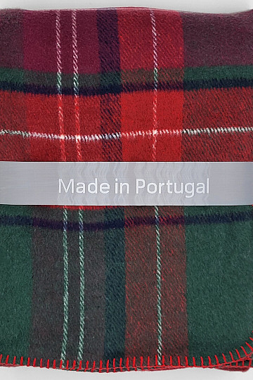Blanket CHECKERED GREEN RED