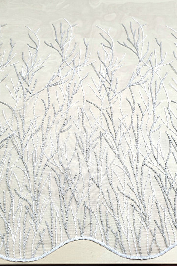 Luxury embroidered curtain GERSTER 11804/0840 beige white