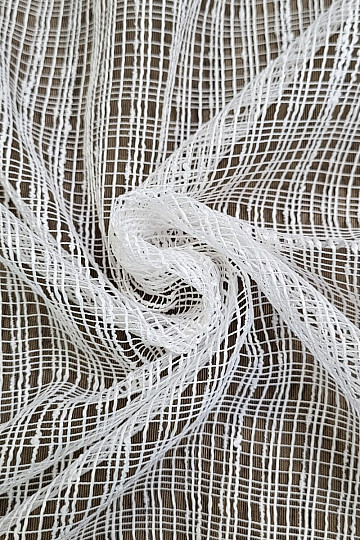 Jacquard curtain 1600 white