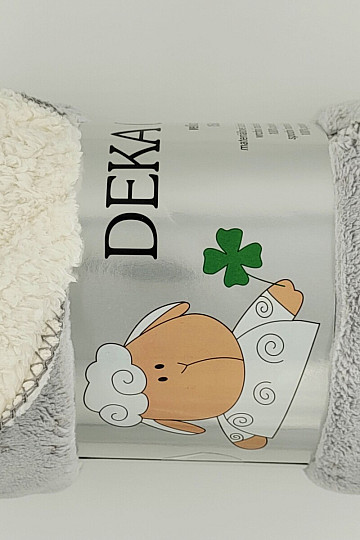 Children's blanket Ovečka light gray