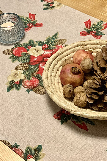 Christmas tablecloth FOLK CHRISTMAS