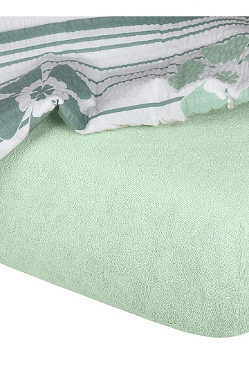 Terry cloth sheet color MENTOL