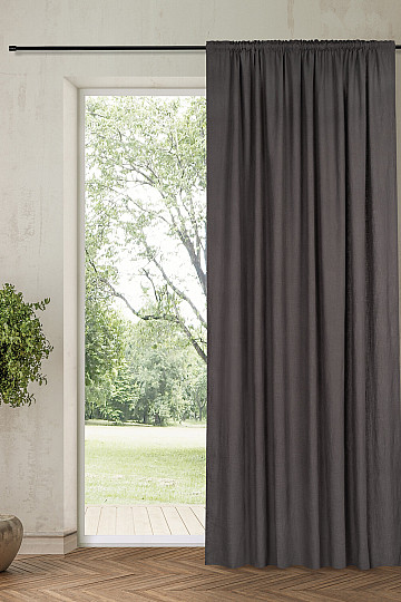 NATURE Gerster curtain GRAY BROWN