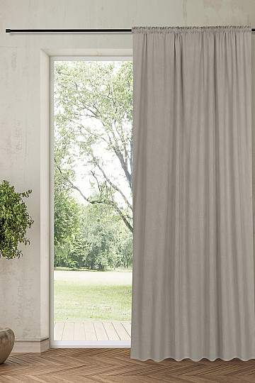 NATURE Gerster curtain GRAY BEIGE