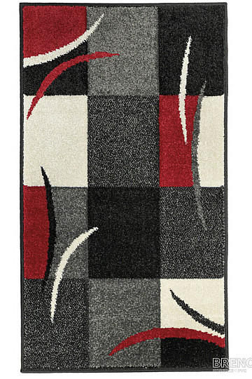 Piece carpet PORTLAND black and white
