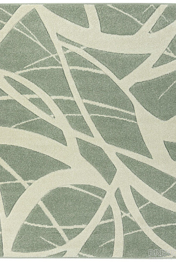 Piece carpet PORTLAND green and white