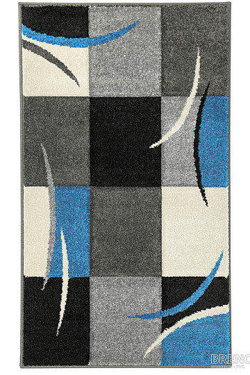 Piece carpet PORTLAND blue-black