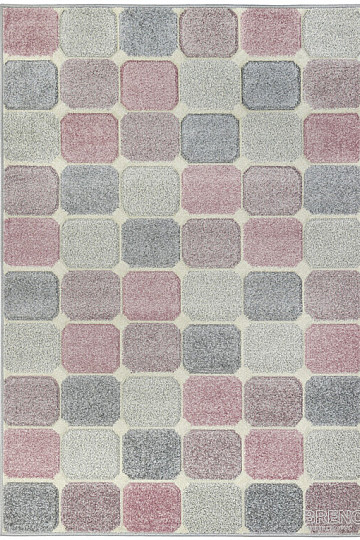 Piece carpet PORTLAND colored cubes