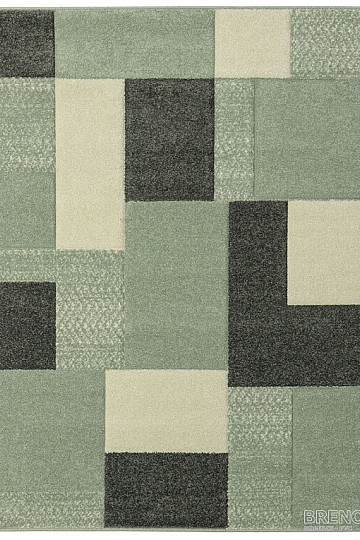 Piece carpet PORTLAND green and black