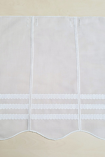 Stained glass curtain GERSTER 11611/0010 white