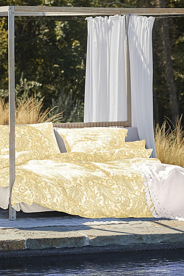 IRISETTE luxury satin bedding FLORENZ 8447-40 GOLD