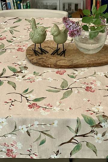 Tablecloth and shawl KVÄT NOA pink