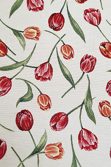 Tapestry fabric TULIPS III large pattern