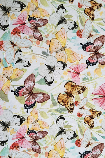 Cotton satin BUTTERFLIES digital