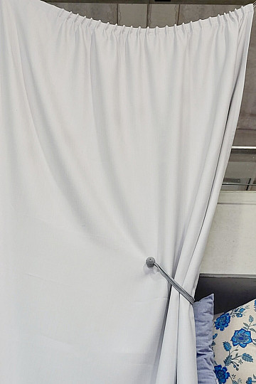 Finished decorative curtains GERSTER DIM OUT 77005/870 SV. GREY