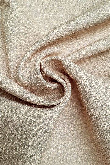 One-color designer decorative fabric GERSTER 7650 SV. BEIGE 23