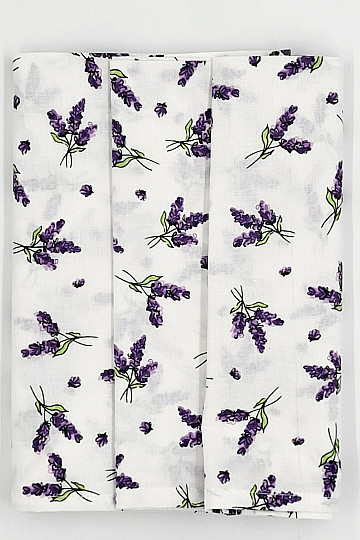 Cotton towels LAVENDER 3 pcs