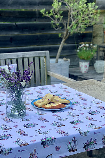 WHITE PROVENCE tablecloth