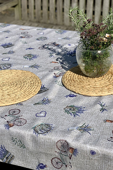 Tablecloth LAVENDER ROUND
