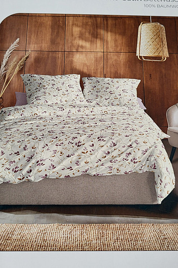 IRISETTE luxury cotton satin WAVE 8565-60 BRANCHES cream