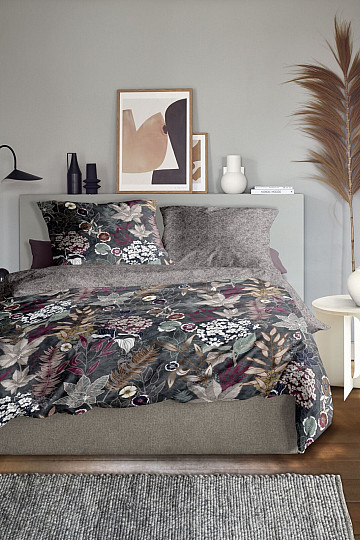 IRISETTE luxury cotton satin WAVE 8571-90 COLORFUL FLOWERS