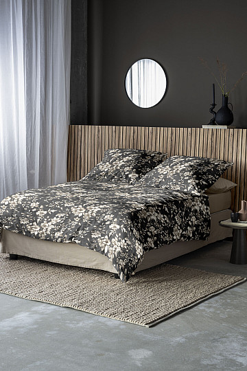 IRISETTE luxury flannel bedding ZOBEL 8558-11 black