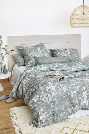 IRISETTE luxury flannel bedding ZOBEL 8558-30 menthol