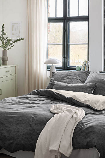 IRISETTE luxury cotton satin WAVE 8557-11 anthracite