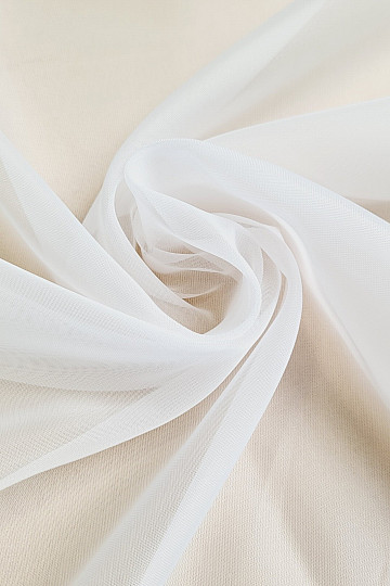 Finished voile curtain WHITE