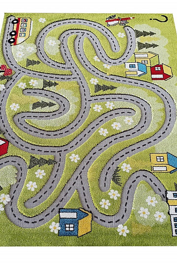 Children's rug Color Kids 02 green