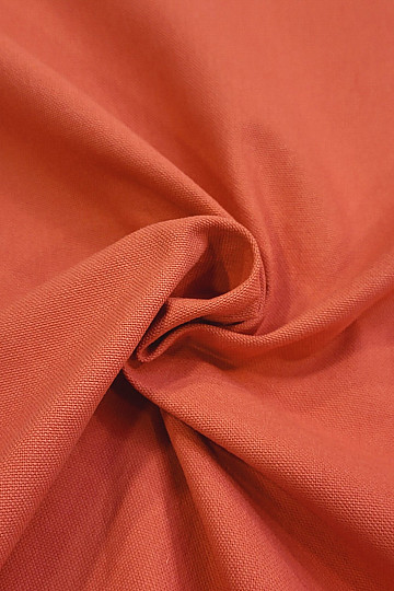 Cotton fabric UNI TERAKOTA coarse cotton 220 g