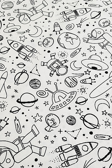 Fabric for painting SPACE