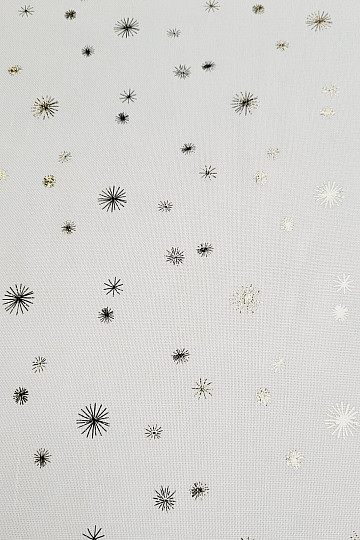Cotton CANVAS fabric GOLD STARS