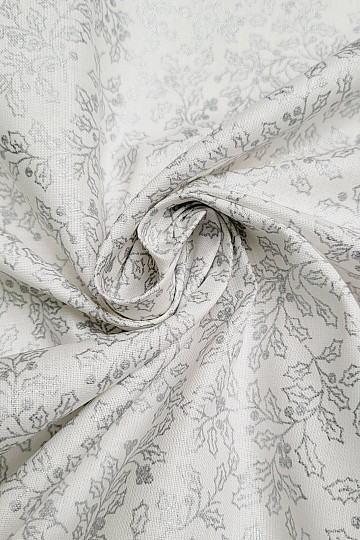 Cotton fabric HOLLY silver