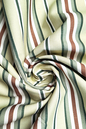 Decorative fabric GREEN STRIPES