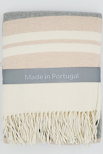 Blanket PINK WITH FRINGES