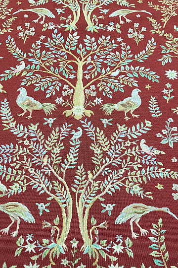 Tapestry fabric WILLIAM MORRIS burgundy