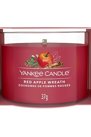 YC RED APPLE WREATH in glass 37g