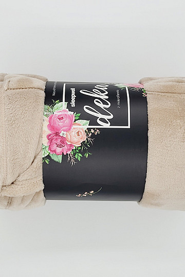 BEIGE MICROFLANNEL blanket