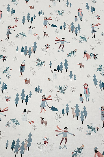 Cotton fabric WINTER RELAX