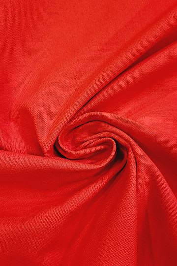Cotton fabric UNI red - rouge coarse cotton 220g
