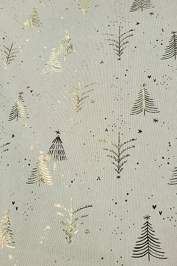 Cotton fabric BEIGE TREES