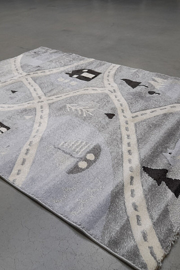 Children's carpet HAPPY 310 silver