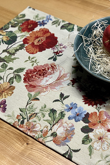 Tapestry placemat CREAM ROSE